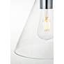 7_Elegant Lighting Destry 8" wide Chrome and Clear Glass Mini-Pendant more views