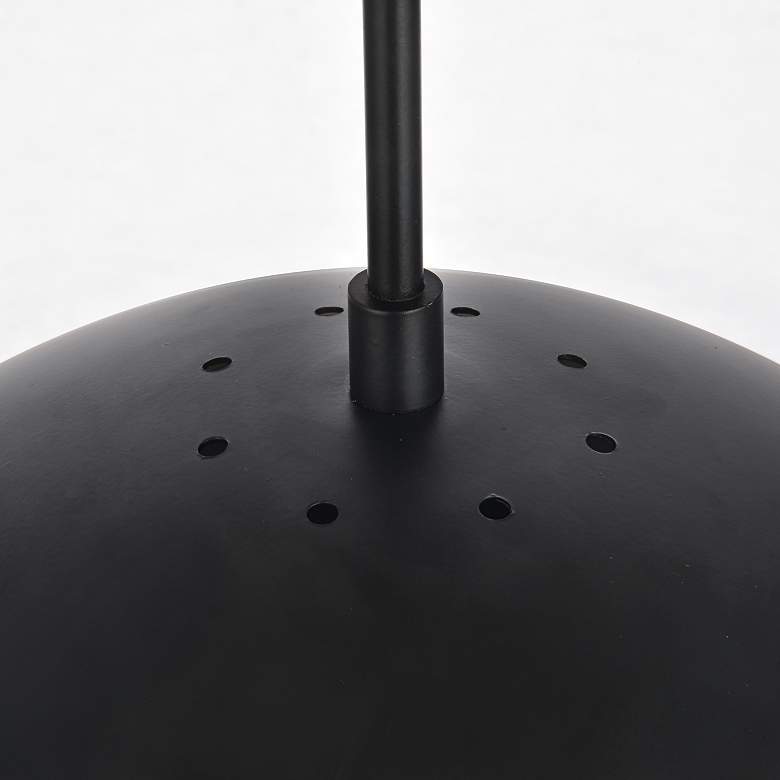 Image 4 Elegant Lighting Eclipse 18" 5-Light Black and Glass Globe Pendant more views