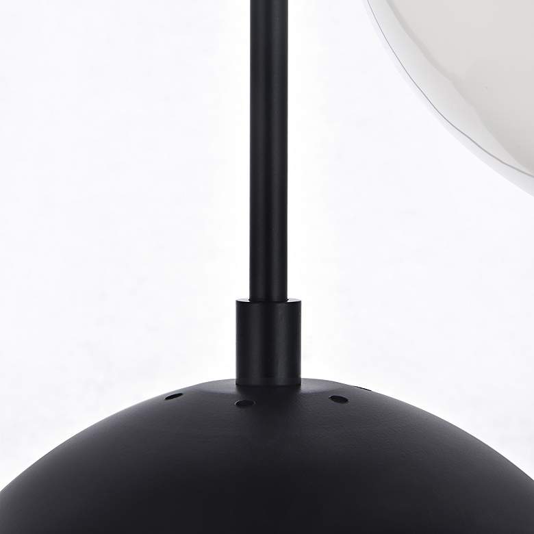 Image 7 Elegant Lighting Eclipse 18" 5-Light Black and White Globe Pendant more views