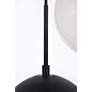 Elegant Lighting Eclipse 18" 5-Light Black and White Globe Pendant in scene