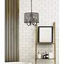 3_Elegant Lighting Elise 14" Wide Black and Crystal 4-Light Chandelier more views