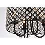 6_Elegant Lighting Elise 14" Wide Black and Crystal 4-Light Chandelier more views