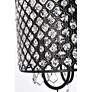 Elegant Lighting Elise 14" Wide Black and Crystal 4-Light Chandelier
