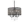 4_Elegant Lighting Elise 17" Black Finish Crystal Drum Pendant more views