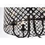 6_Elegant Lighting Elise 17" Black Finish Crystal Drum Pendant more views