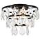 Elegant Lighting Ella 10" Black Finish Tiered Crystal Ceiling Light