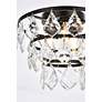 6_Elegant Lighting Ella 10" Black Finish Tiered Crystal Ceiling Light more views