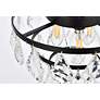 7_Elegant Lighting Ella 10" Black Finish Tiered Crystal Ceiling Light more views