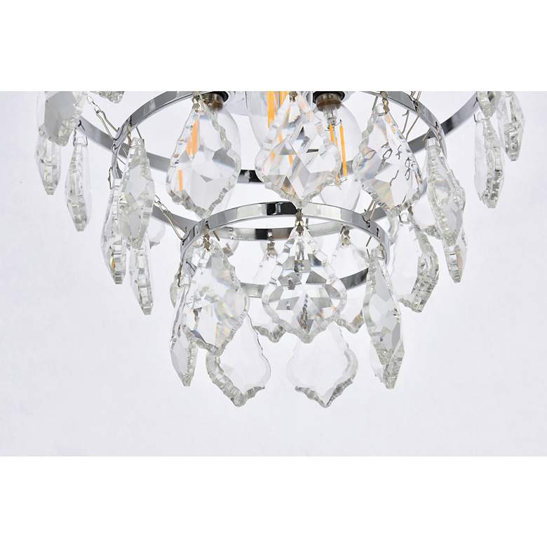 Image 5 Elegant Lighting Ella 10" Wide Flush Mount Crystal Ceiling Light more views