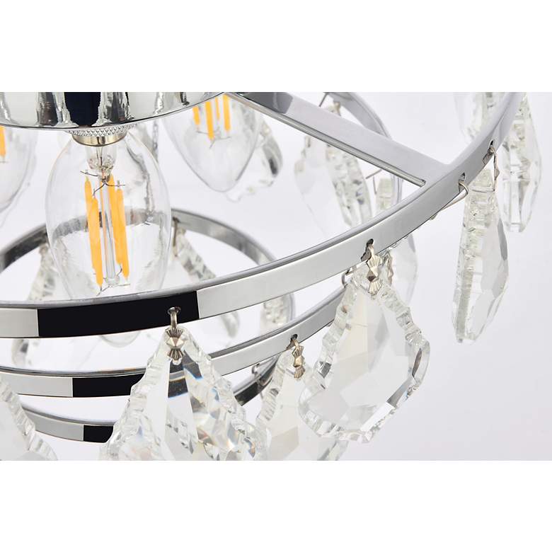 Image 7 Elegant Lighting Ella 10" Wide Flush Mount Crystal Ceiling Light more views