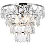 2_Elegant Lighting Ella 12" Wide Crystal Glass Flush Mount Ceiling Light