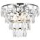 Elegant Lighting Ella 12" Wide Crystal Glass Flush Mount Ceiling Light