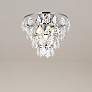 1_Elegant Lighting Ella 12" Wide Crystal Glass Flush Mount Ceiling Light