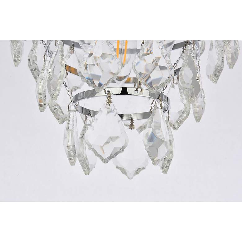 Image 5 Elegant Lighting Ella 12" Wide Crystal Glass Flush Mount Ceiling Light more views