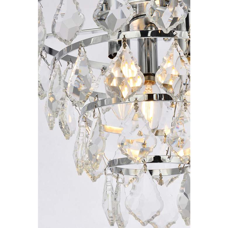 Image 6 Elegant Lighting Ella 12" Wide Crystal Glass Flush Mount Ceiling Light more views