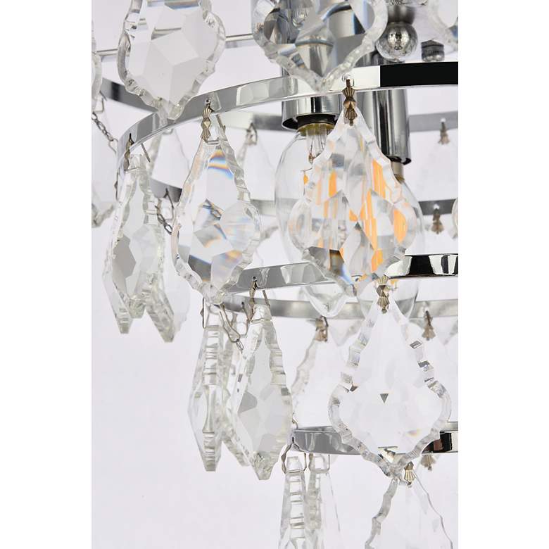 Image 7 Elegant Lighting Ella 12" Wide Crystal Glass Flush Mount Ceiling Light more views