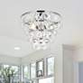 Thumbnail1 of Elegant Lighting Ella 16" Chrome and Crystal Flush Mount Ceiling Light
