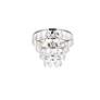 Thumbnail4 of Elegant Lighting Ella 16" Chrome and Crystal Flush Mount Ceiling Light more views