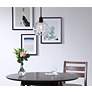 2_Elegant Lighting Emett 8" Wide Black And Clear Glass Mini Pendant more views