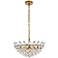 Elegant Lighting Emilia 18" Brass and Crystal Modern Pendant