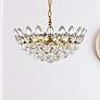 1_Elegant Lighting Emilia 18" Brass and Crystal Modern Pendant