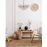 3_Elegant Lighting Emilia 18" Brass and Crystal Modern Pendant more views