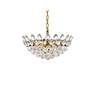 4_Elegant Lighting Emilia 18" Brass and Crystal Modern Pendant more views