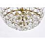 5_Elegant Lighting Emilia 18" Brass and Crystal Modern Pendant more views