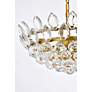 6_Elegant Lighting Emilia 18" Brass and Crystal Modern Pendant more views