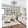 4_Elegant Lighting Emilia 20" Wide Black Finish Crystal Ceiling Light more views