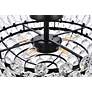 Elegant Lighting Emilia 20" Wide Black Finish Crystal Ceiling Light in scene