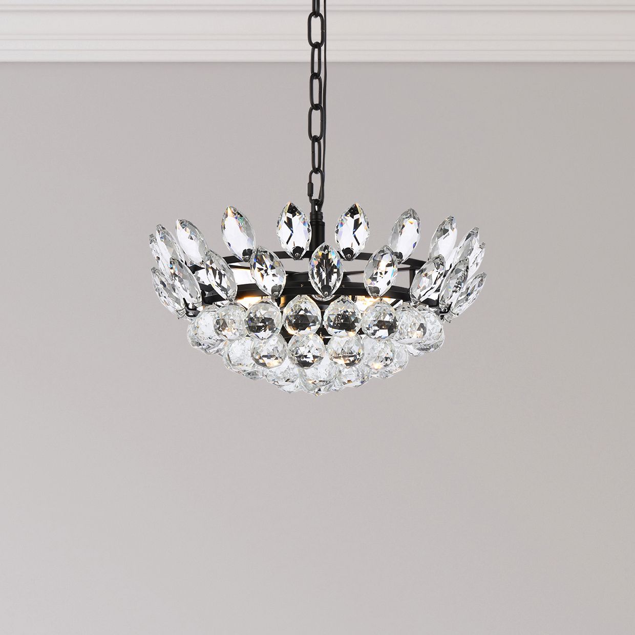 Elegant Lighting Emilia Black Collection