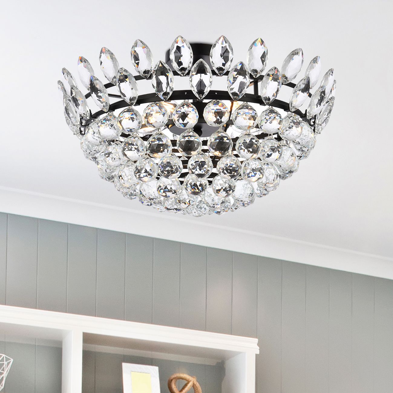 Elegant Lighting Emilia Black Collection