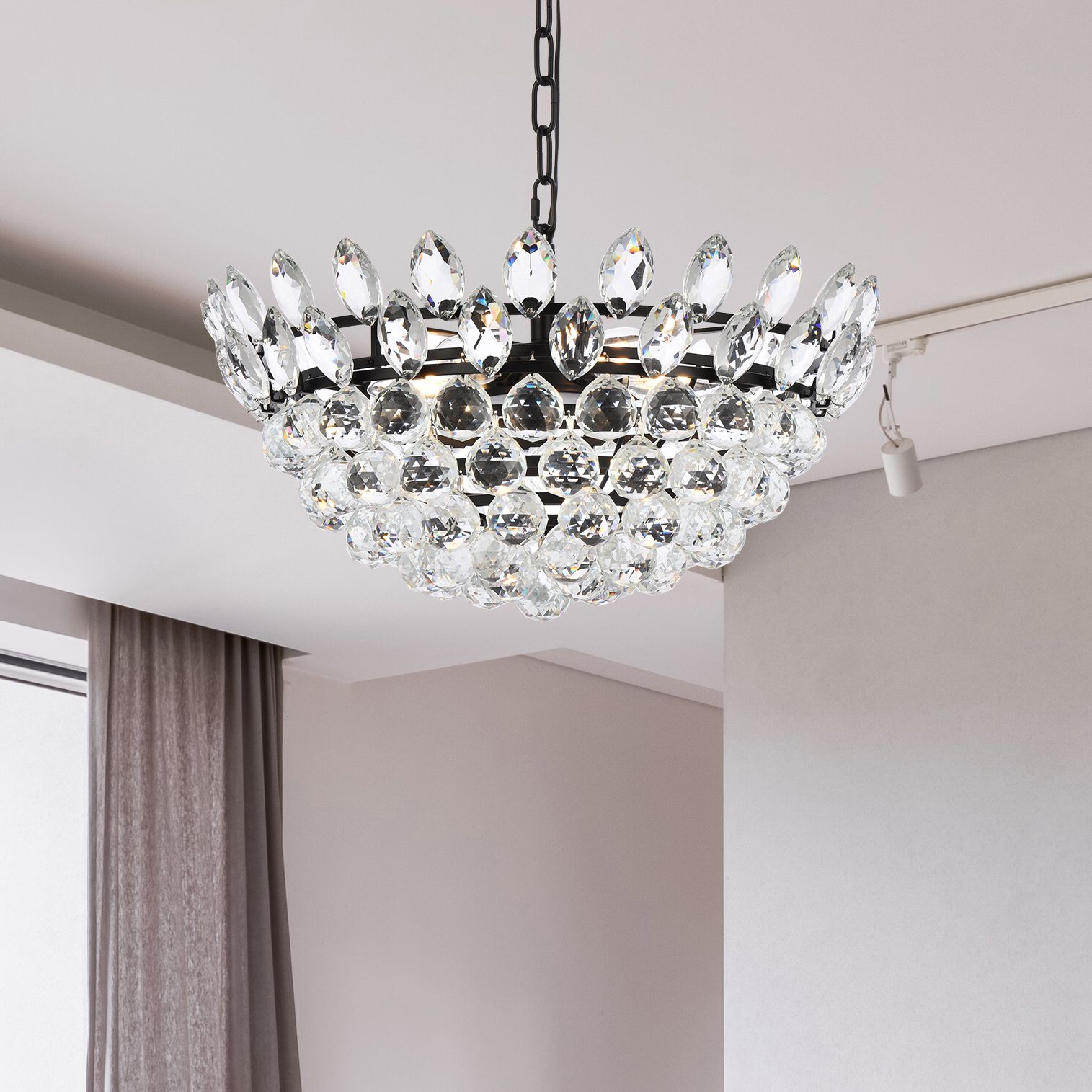 Elegant Lighting Emilia Black Collection
