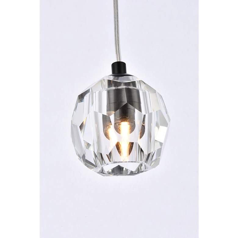 Image 5 Elegant Lighting Eren 1 5 1/2" Wide Black Mini Pendant more views