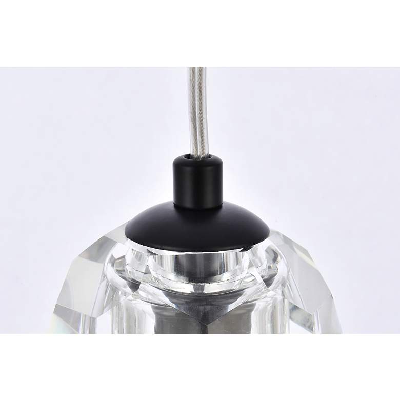 Image 6 Elegant Lighting Eren 1 5 1/2" Wide Black Mini Pendant more views