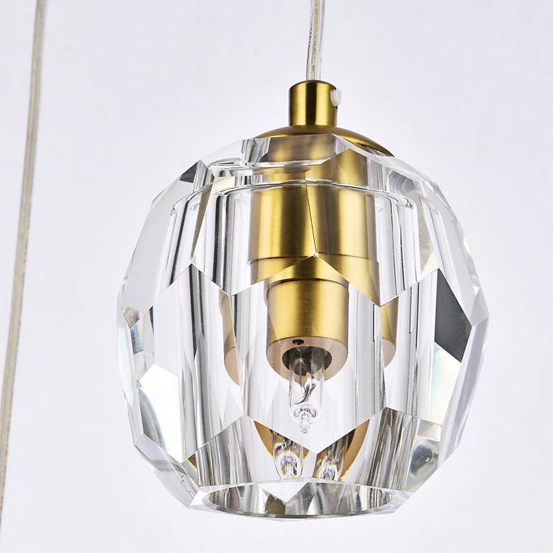 Image 6 Elegant Lighting Eren 11 3/4" 3-Light Modern Cluster Crystal Pendant more views