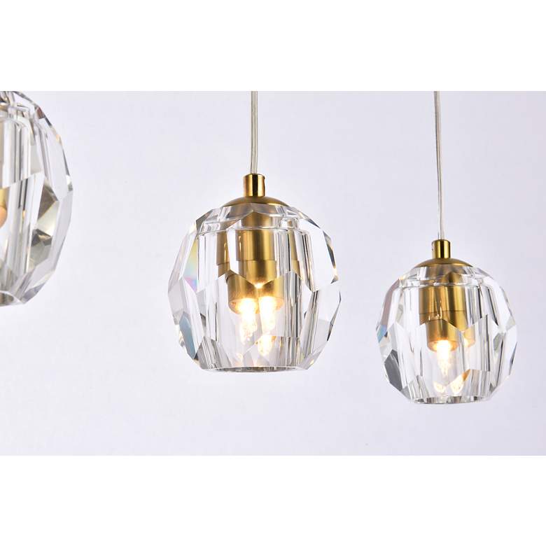 Image 5 Elegant Lighting Eren 28" 3-Light Modern Multi-Light Crystal Pendant more views
