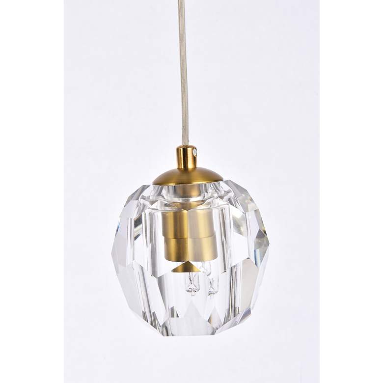 Image 6 Elegant Lighting Eren 28" 3-Light Modern Multi-Light Crystal Pendant more views