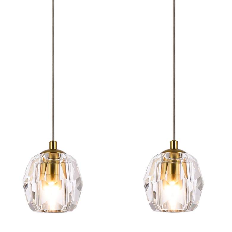 Image 4 Elegant Lighting Eren 32" 5-Light Modern Multi-Light Crystal Pendant more views