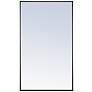 2_Elegant Lighting Eternity 40" x 24" Black Frame Rectangle Mirror