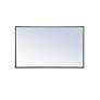 6_Elegant Lighting Eternity 40" x 24" Black Frame Rectangle Mirror more views