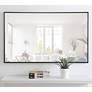7_Elegant Lighting Eternity 40" x 24" Black Frame Rectangle Mirror more views