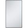 2_Elegant Lighting Eternity 60" x 36" Black Rectangle Wall Mirror
