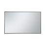 4_Elegant Lighting Eternity 60" x 36" Black Rectangle Wall Mirror more views