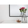 Elegant Lighting Eternity 60" x 36" Black Rectangle Wall Mirror