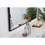 Elegant Lighting Eternity 60" x 36" Black Rectangle Wall Mirror