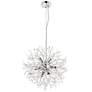 2_Elegant Lighting Flores 20" Wide 8-Light Chrome and Crystal Pendant