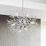1_Elegant Lighting Flores 20" Wide 8-Light Chrome and Crystal Pendant