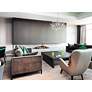 3_Elegant Lighting Flores 20" Wide 8-Light Chrome and Crystal Pendant more views